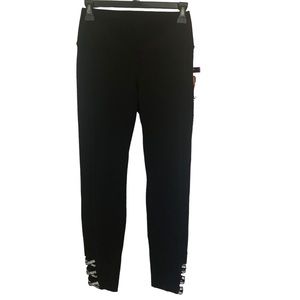 Nygard Luxe Slims Black Legging with crystal detail at bottom